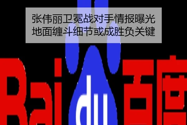 张伟丽卫冕战对手情报曝光 地面缠斗细节或成胜负关键